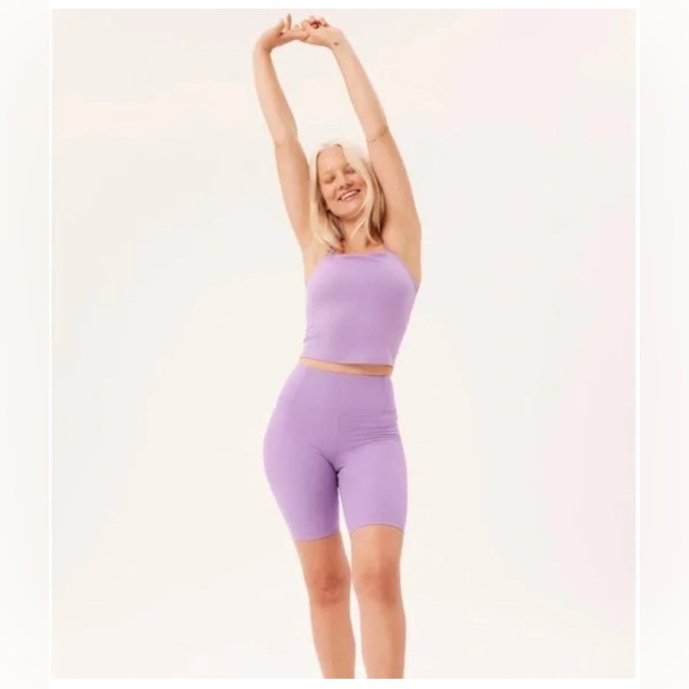NWT Girlfriend Collective S Ribbed Bike Shorts